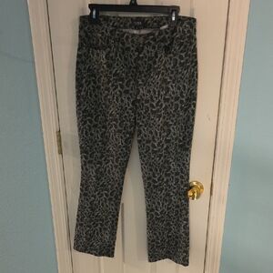 NYDJ Leopard Print Boot Cut Pants